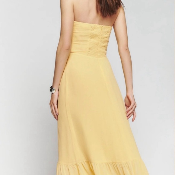 Reformation Arta Dress in color Sunshine (Size 2) - Picture 2 of 4